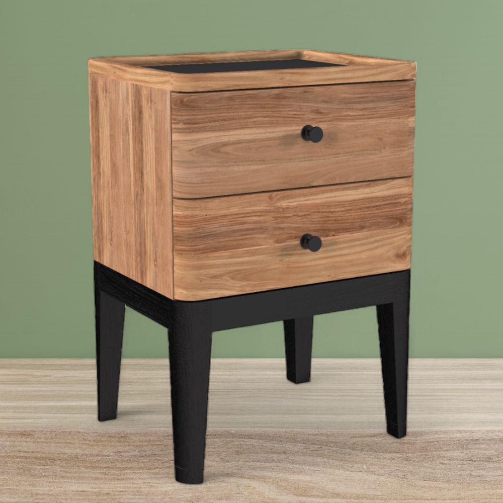 Bedside Pedestal | 2 Drawers 45x37x65cm