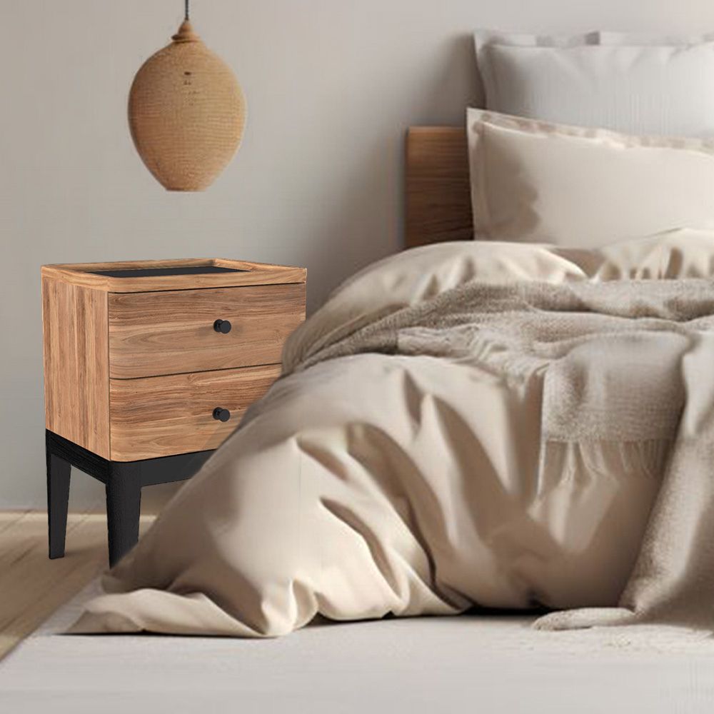 Bedside Pedestal | 2 Drawers 45x37x65cm