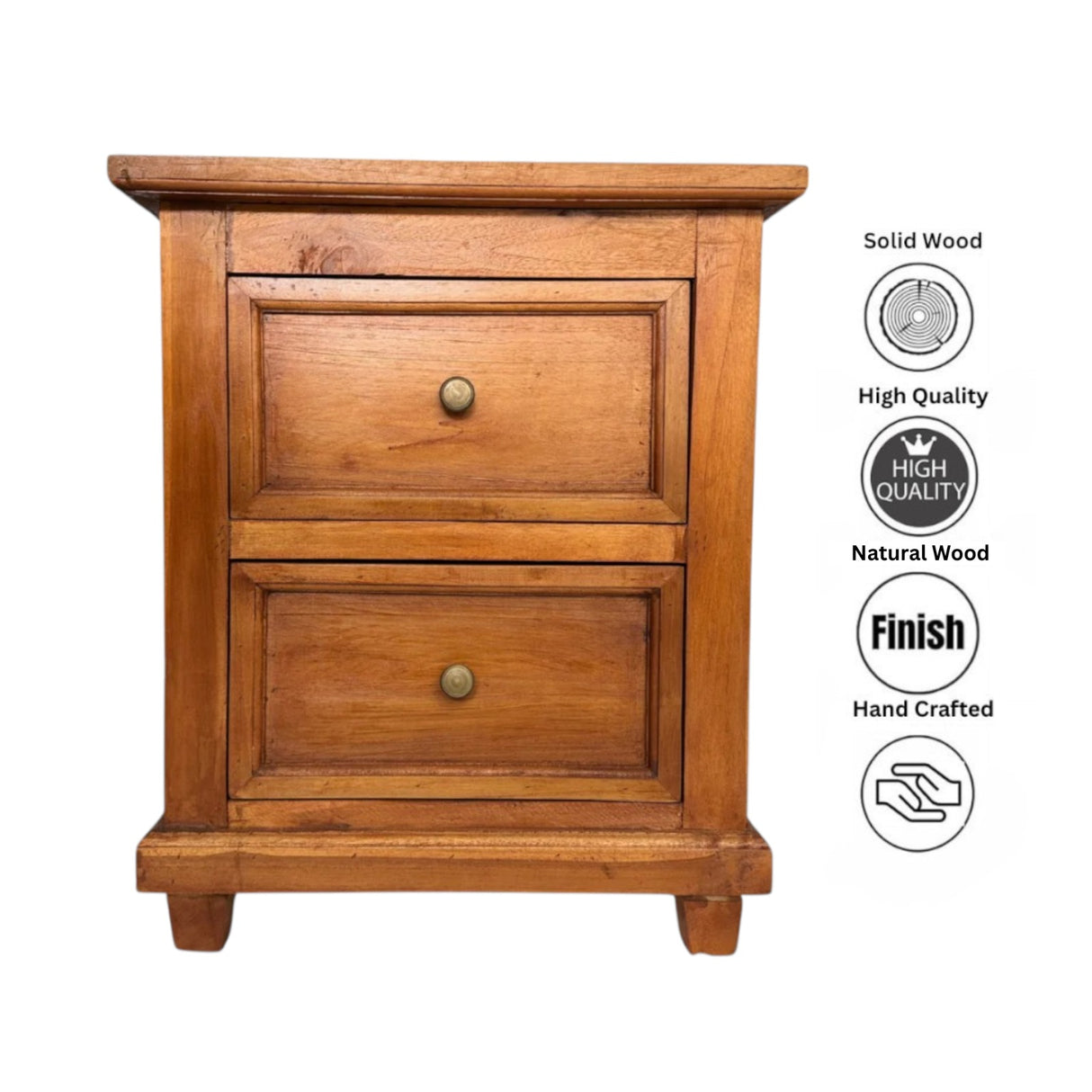 Bedside Table With Drawer | Light