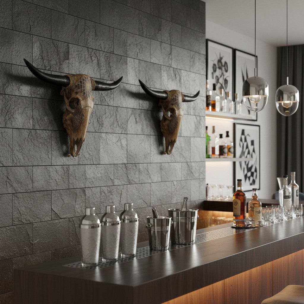 Buffalo Skull Wall Decoration | 92cm