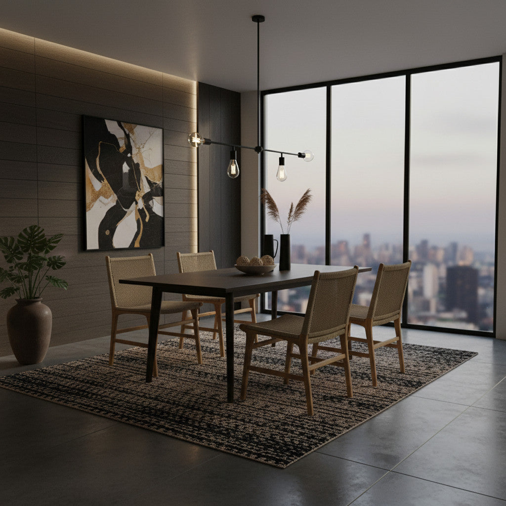 Rattan Weave Dining Chair | Natural