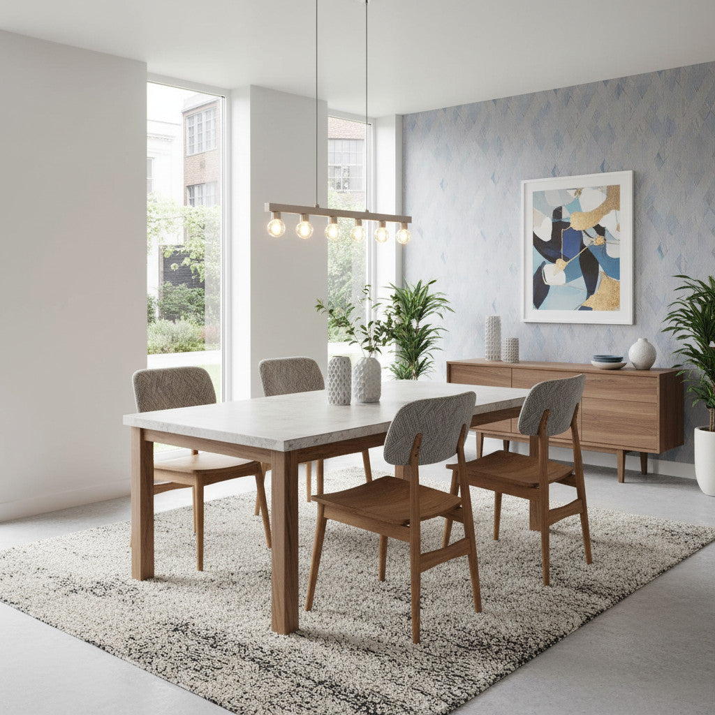 Kursi Kacang Dining Chair | Upholstered Fired Earth