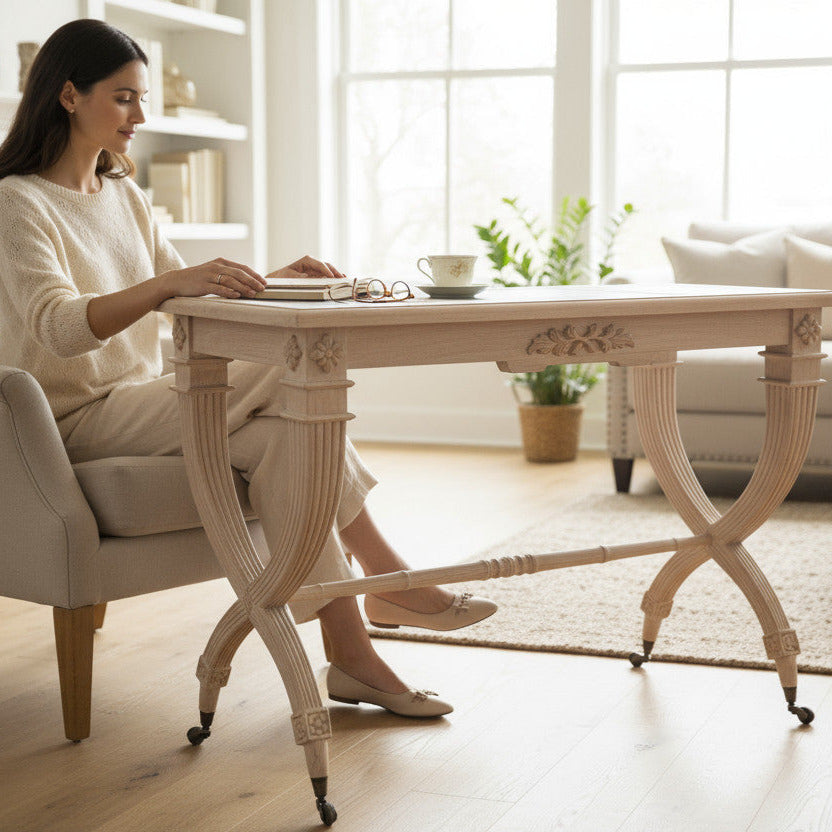 Scissor Writing Table | Natural