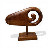 Sculpted Spiral Wooden Décor Collection | DARK GREY