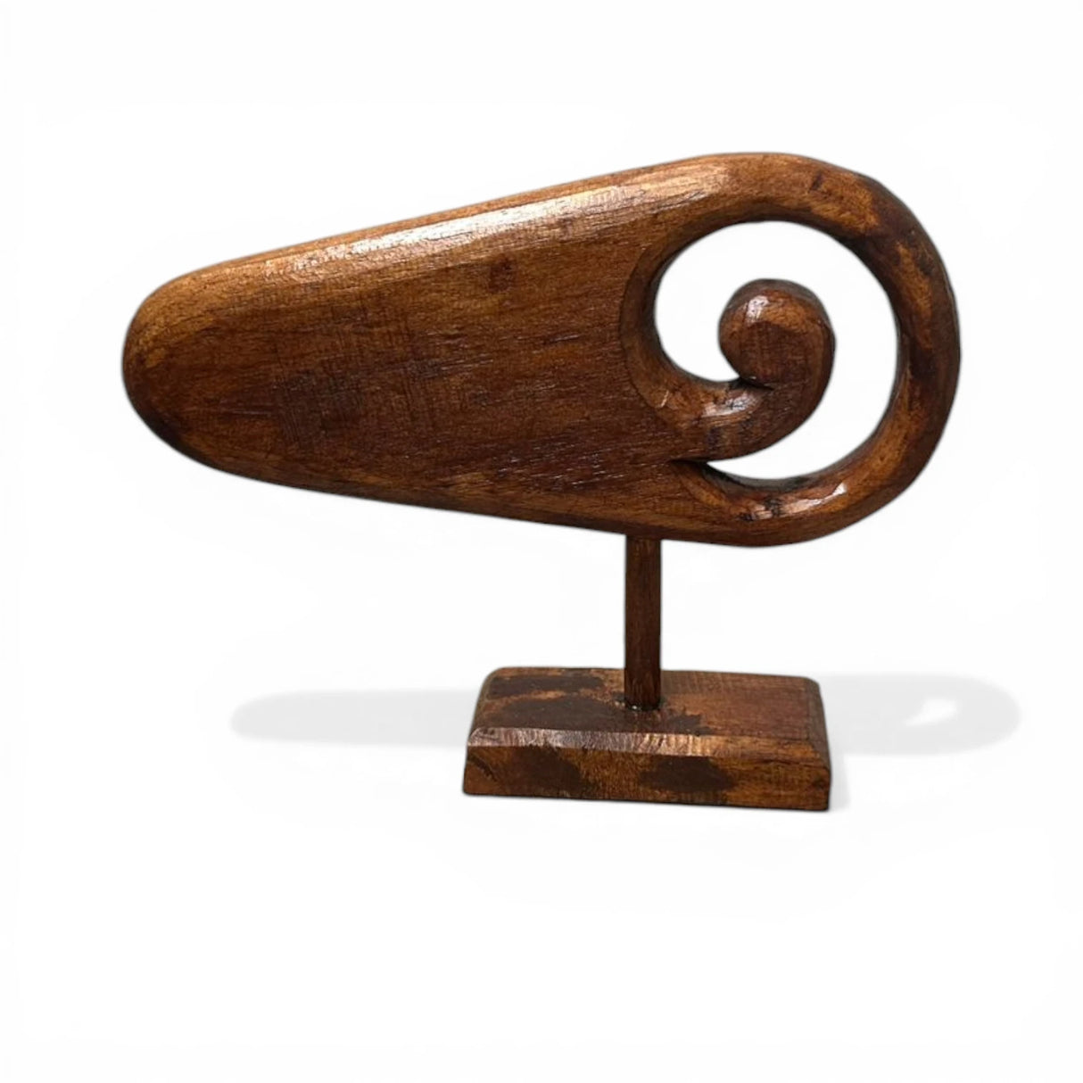 Sculpted Spiral Wooden Décor Collection | DARK GREY