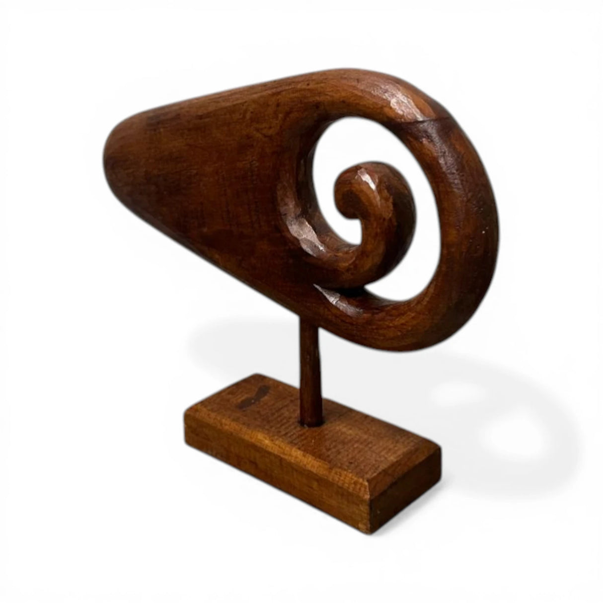 Sculpted Spiral Wooden Décor Collection | DARK GREY