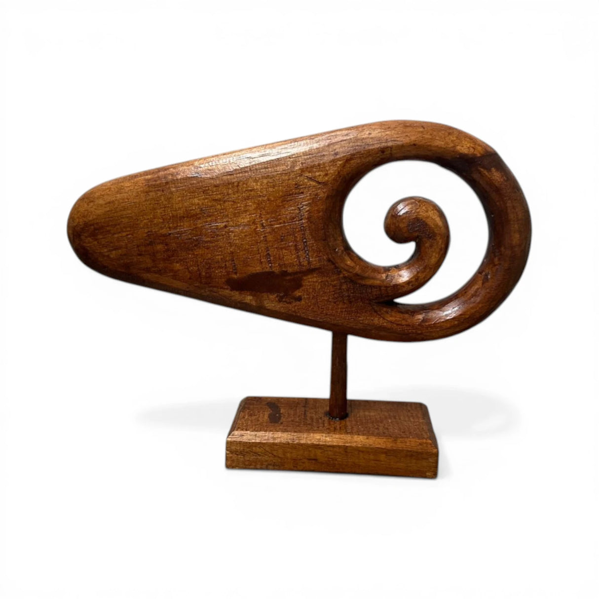 Sculpted Spiral Wooden Décor Collection | DARK GREY