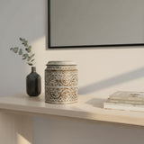 Wooden Pot | Gecko Pattern Thick Lid