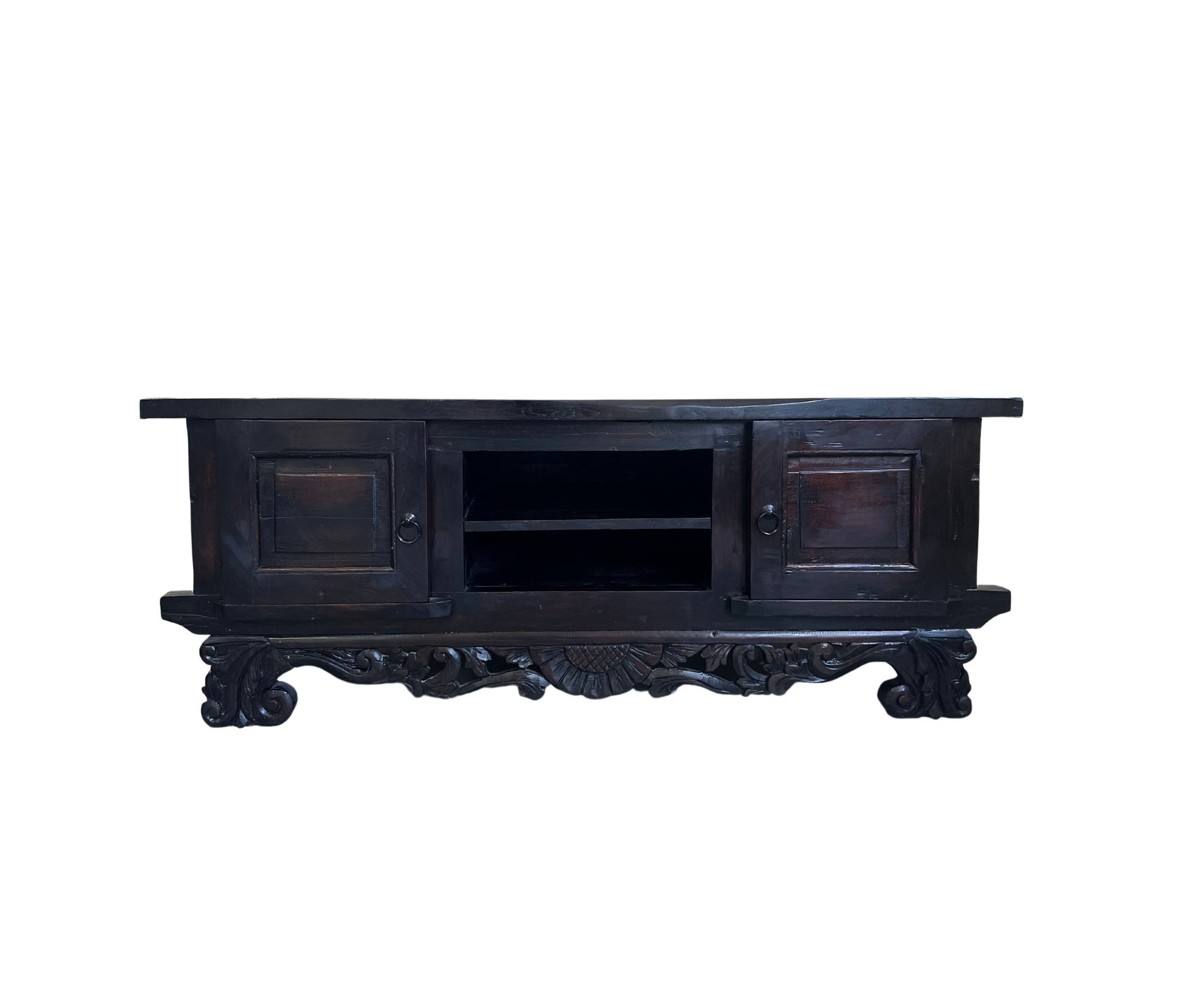 Wooden TV Plasma Stand | Dark Brown