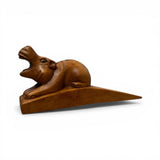 Savannah Hippo Wooden Doorstop
