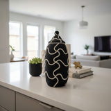 Noir Beaded Statement Vessel