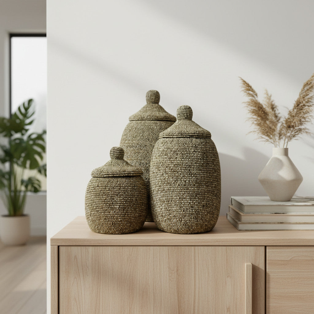 Beaded Decorative Vase | SMALL