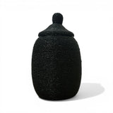 Black Beaded Decorative Vase