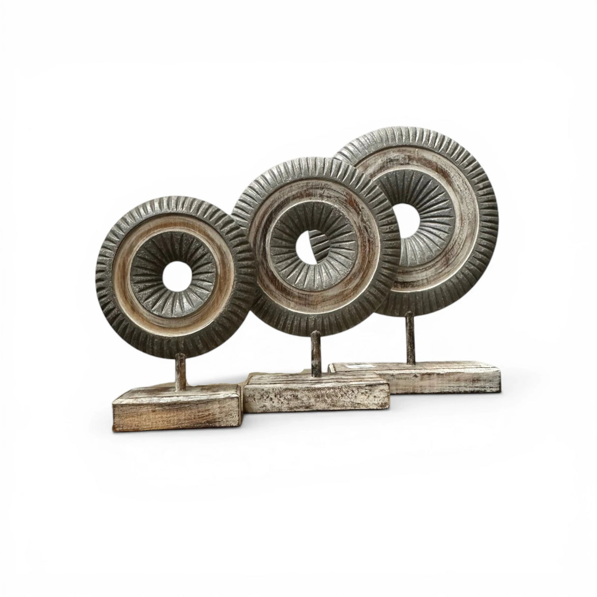 Celestial Halo Sculptural Décor Set | GREY