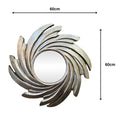 Load image into Gallery viewer, Tornado Mirror | Round Silver 60x60cm
