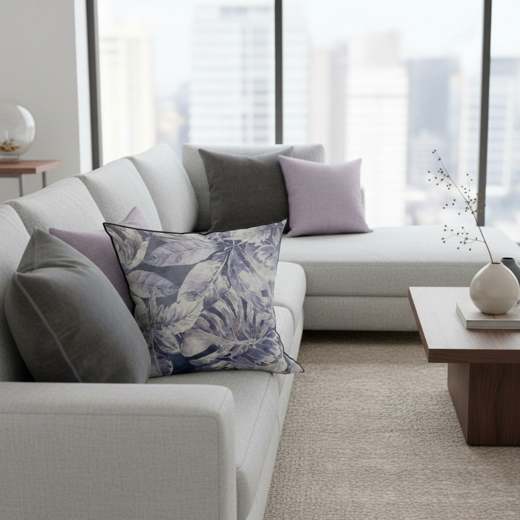 Scatter Cushion | Sweet Basil Grey Velvet | Secret Garden