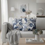 Scatter Cushion | Bougainvillea Blue Linen | Secret Garden