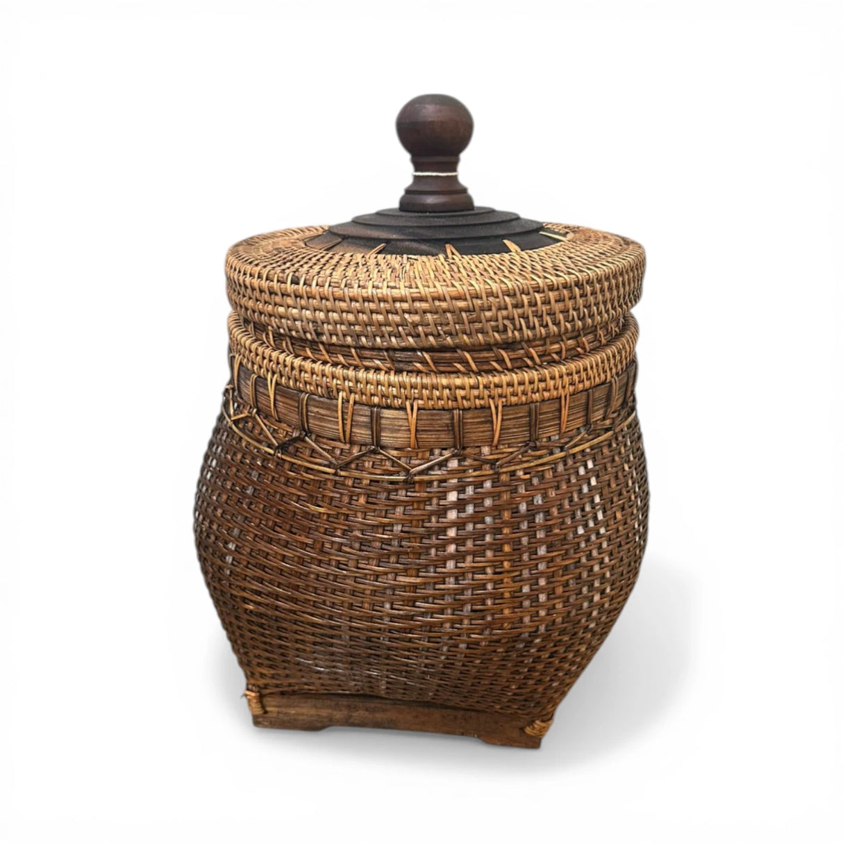 Artisan Woven Storage Vessel