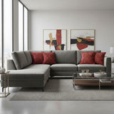 Scatter Cushion | Red & Brown Stripe | House Range