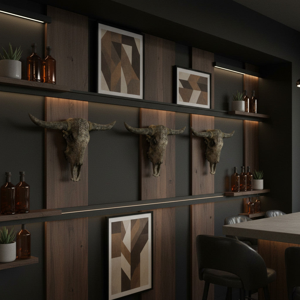 Buffalo Skull Wall Decoration | 94cm