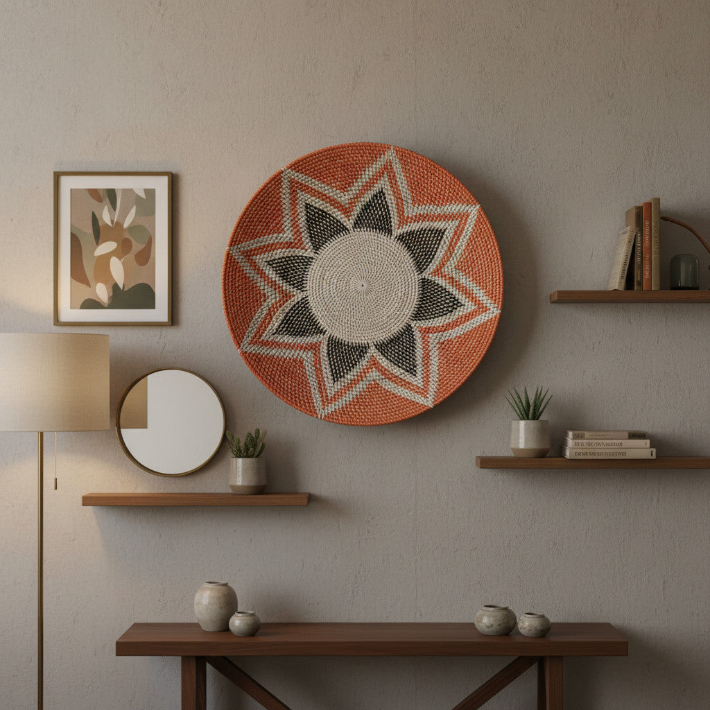 Sunburst Artisan Woven Wall Decor