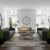 Chaise Lounge | Cream & Brown