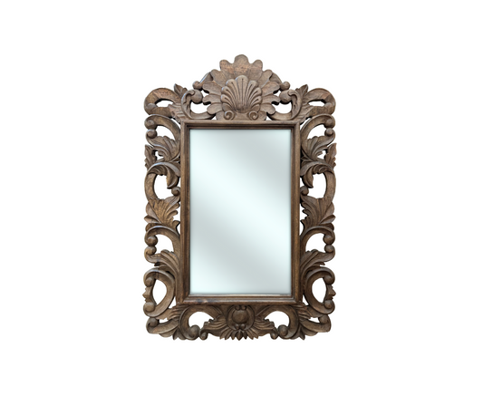 Paloma Mirror 150x100 | Brown Ornately Decorated Frame