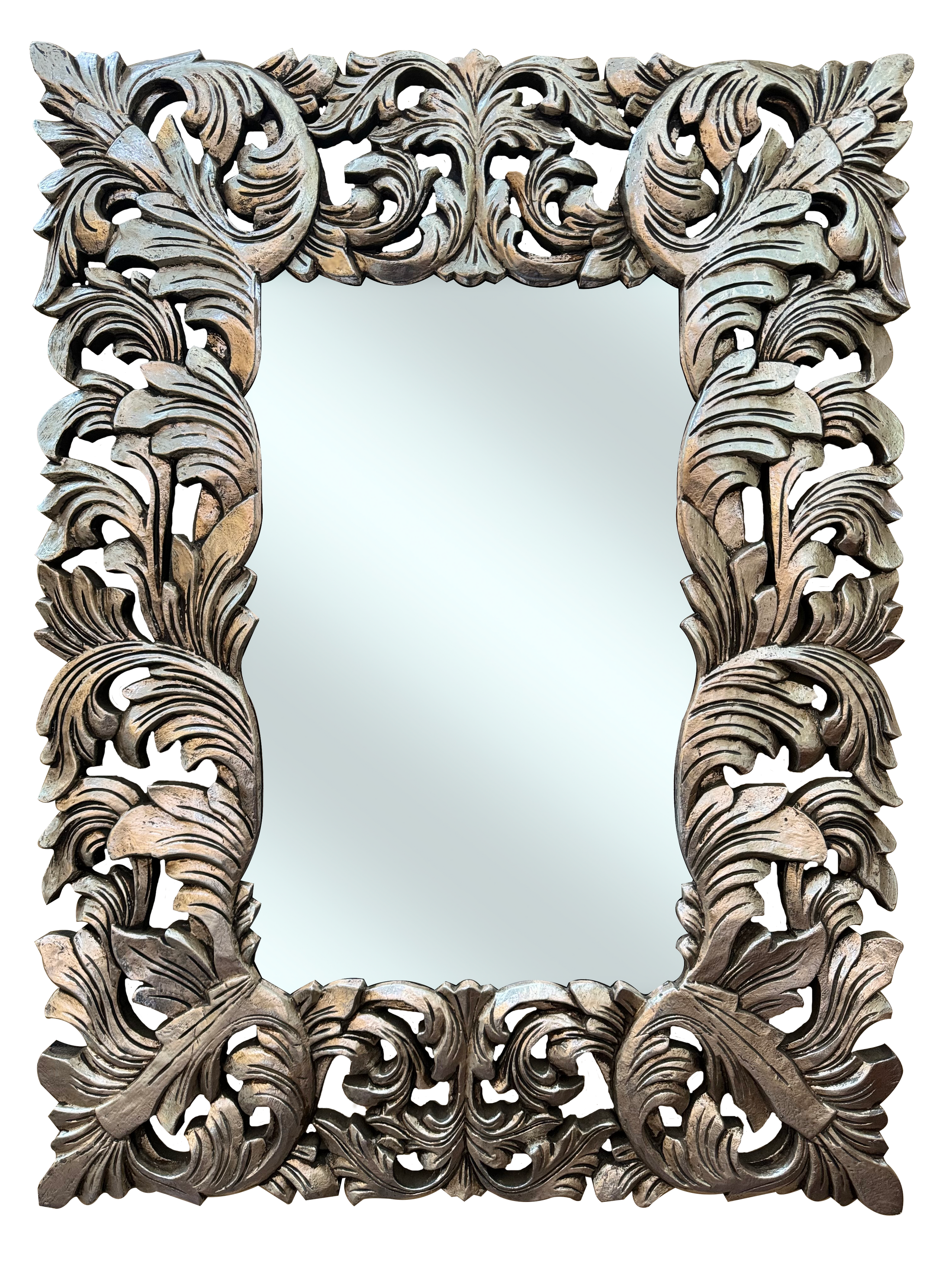 Mirror Deco No List Frame 120x100 | Silver
