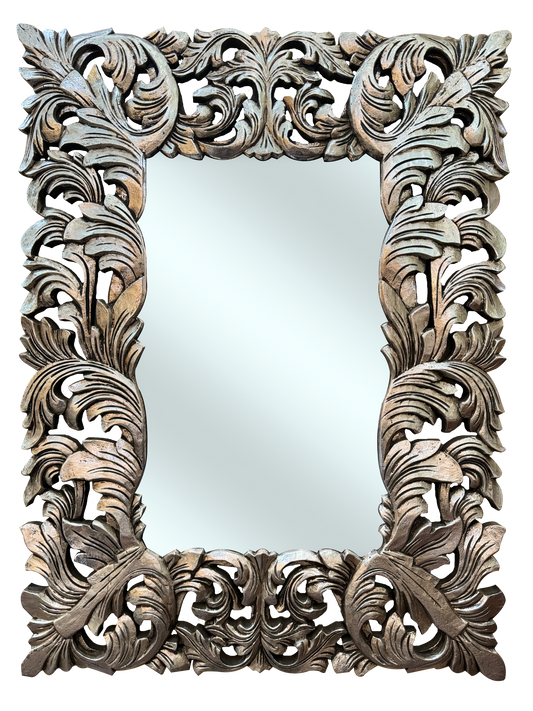 Mirror Deco No List Frame 120x100 | Silver