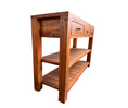 Load image into Gallery viewer, ENGLAND CONSOLE | VARNISHED TEAK 3 DRAWER120X40X80 CM
