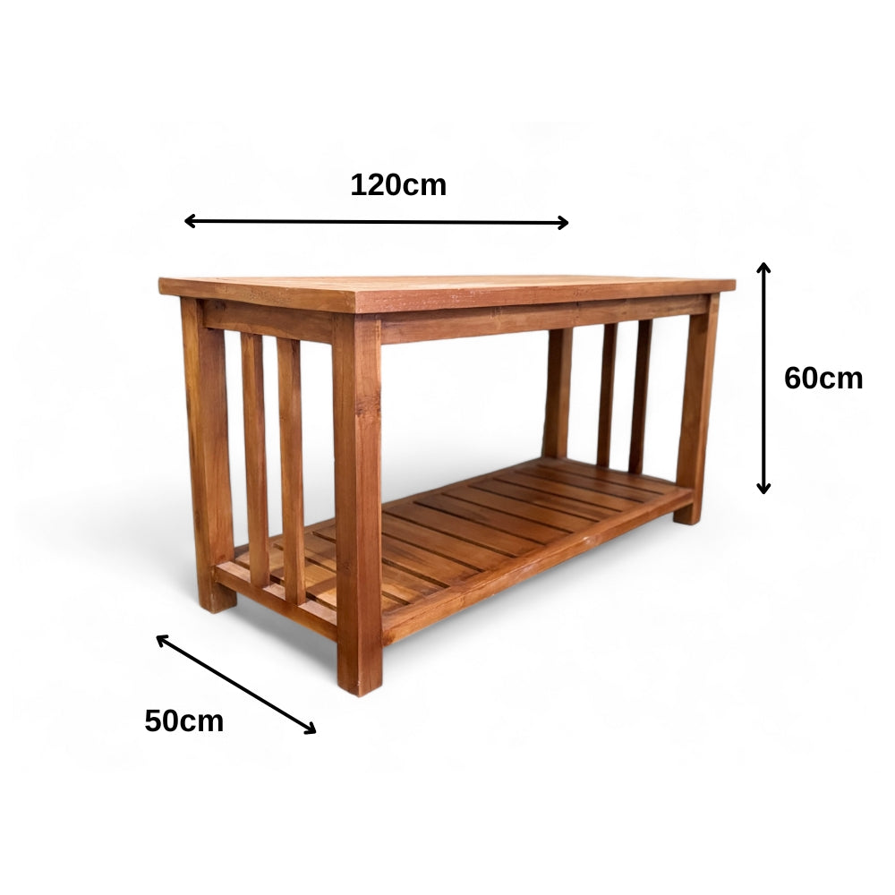 England Coffee Table | 1,2m Natural Teak Wood