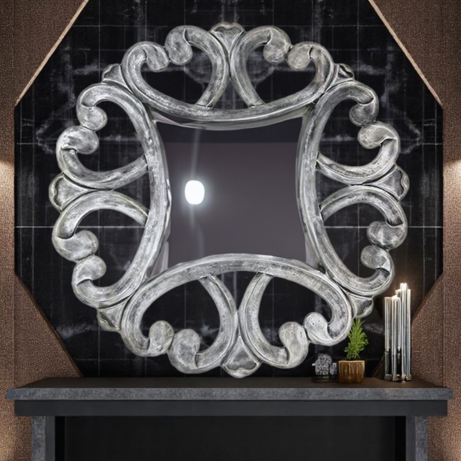 Paloma Round Mirror | Bali Coffee