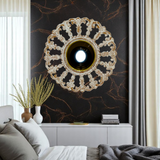 Horizon Round Mirror | White Wash Large Wall Mirror
