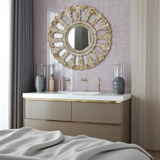 Horizon Round Mirror | White Wash Large Wall Mirror