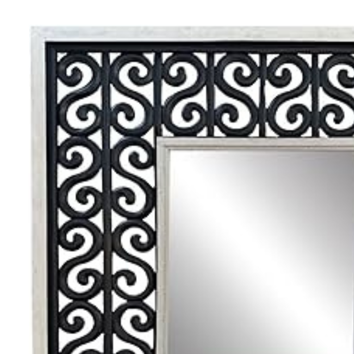 Frame Mirror | Large Hanging Wall Mirror with Decorated Frame