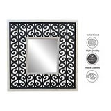 Frame Mirror | Large Hanging Wall Mirror with Decorated Frame