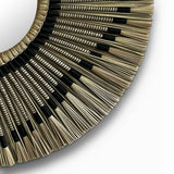 Natural Frame Mirror | Black & Fibre, Woven 70cm