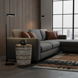 Carved Dome Stool | White, Natural