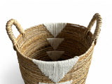 Basket White Triangles | Large