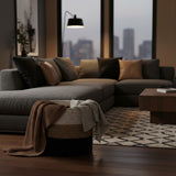 Tube Mini Basket Small, Tri-colour | Black, Tan, White