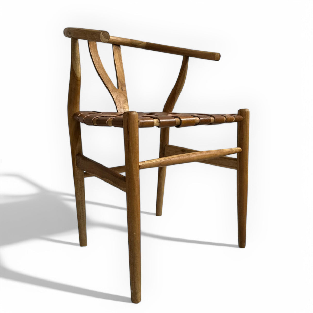 Leather Strap Dining Chair Natural – Yellow Lemon Tree