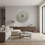White Feather Bloom Wall Decor