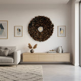 Dark Feather Bloom Wall Decor