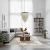 Shell-Strand Hanging Lamp – Coastal Luminaire Elegance