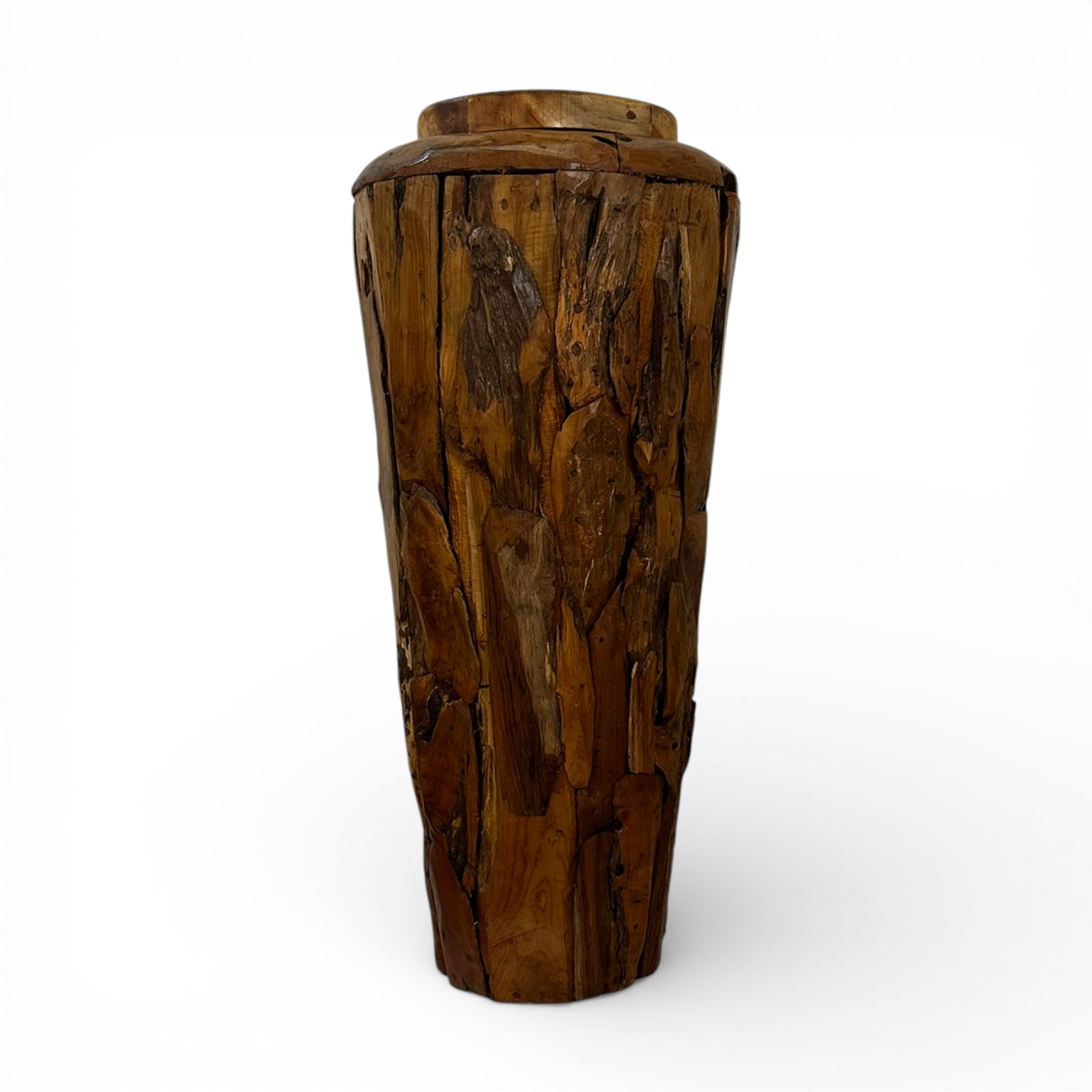 WOODEN TEAK JUG - LARGE