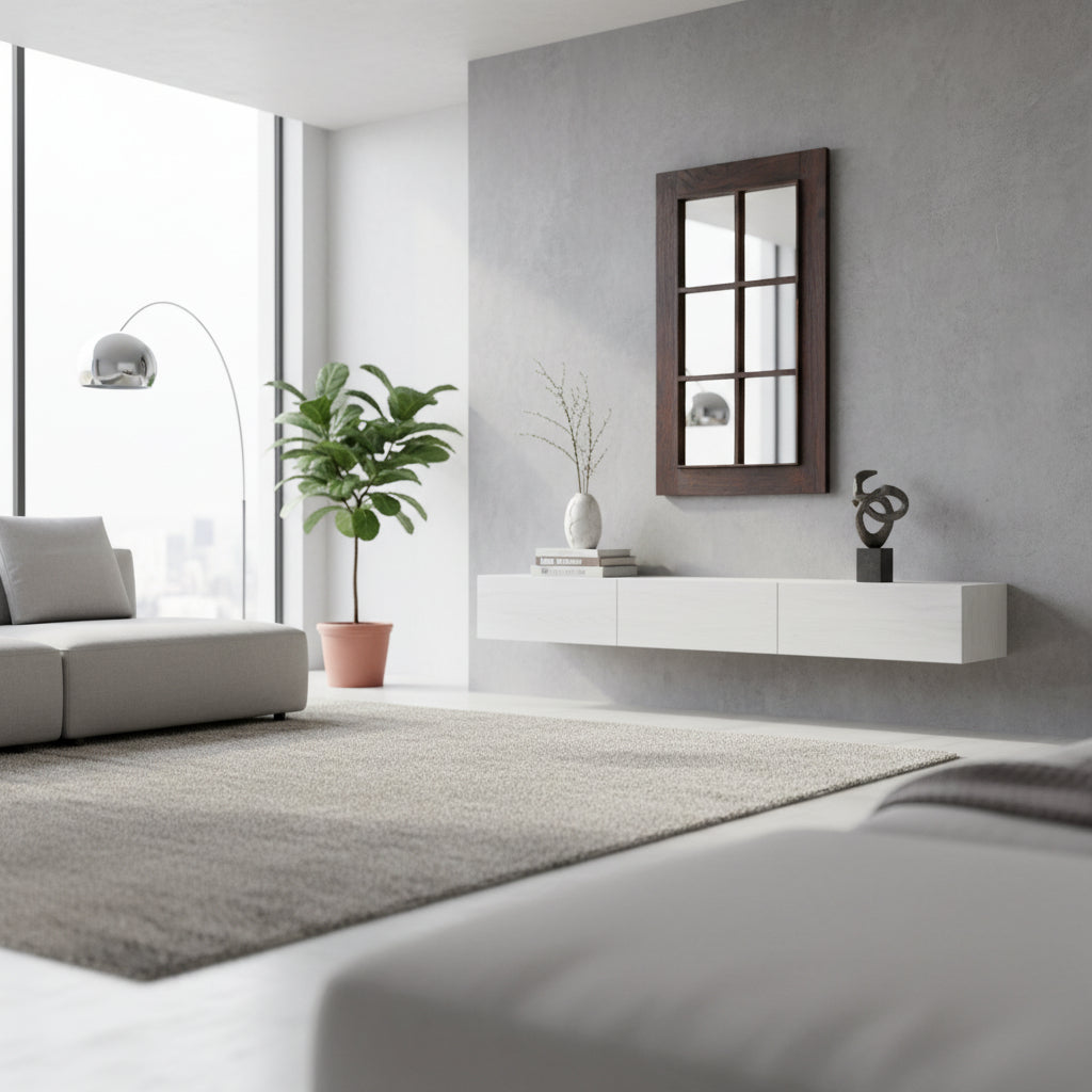 WOODEN DURIAN SQUARE MIRROR