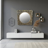 WOODEN TEAK MIRROR
