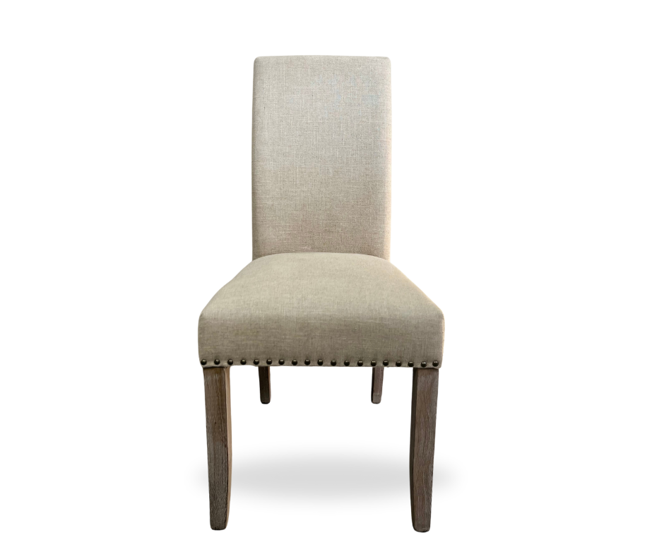 Dining Chair with Studs | Cream