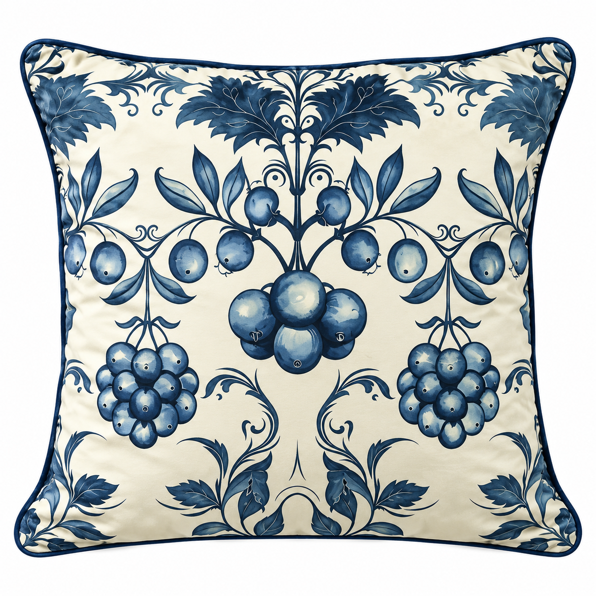 Classic Blue Botanical Scatter Cushion