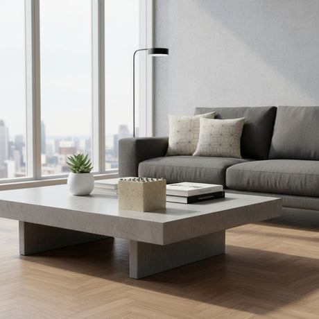 Elegant beige marble potpourri bowl featuring a square natural stone design with a polished finish and a decorative silver metal lattice lid, displayed on a contemporary coffee table. A sophisticated decorative accessory ideal for coffee tables, consoles, shelves, and luxury interiors.